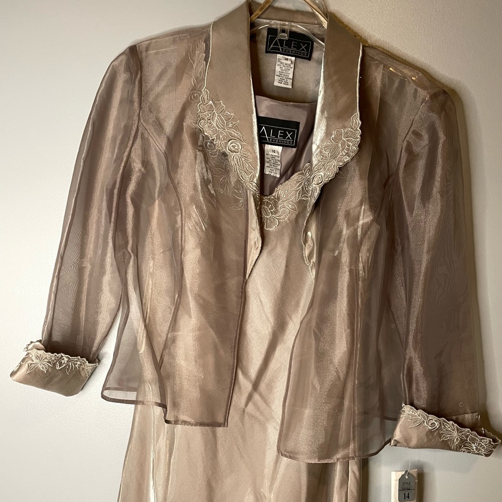 NWT Beautiful Taupe Semi-formal Dress
